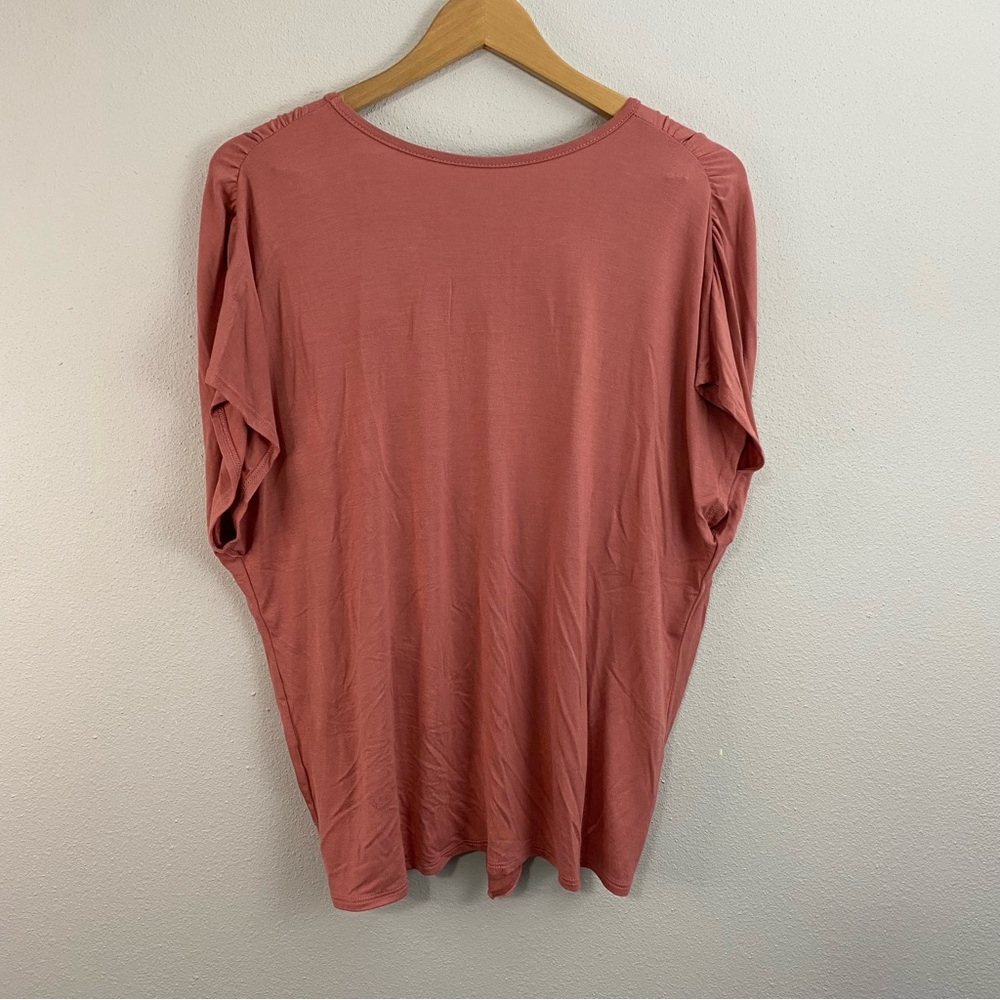 Adora NWT Peach Blouse with Bow‎ Tie on Back Women's Medium